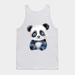 Panda Bear Watercolor Tank Top